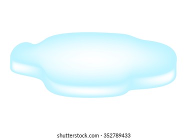 Ice flow icon, symbol, design. Winter vector illustration isolated on white background.