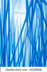 Ice forest abstract background fusion
