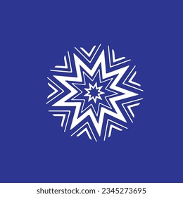 Ice frost logo vectorial ilustración