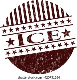 Ice grunge stamp