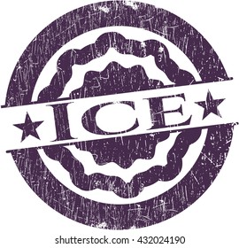 Ice grunge stamp