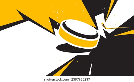 Ice hockey abstract background design. The sports concept