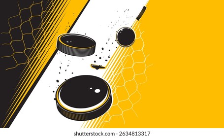 Ice hockey abstract background design. The sports concept
