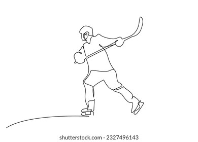 ice hockey athlete sport game play line art