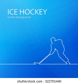 Ice hockey background. Vector illustration.