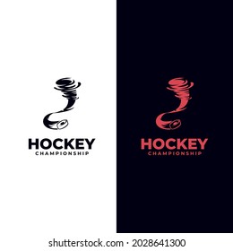 Ice Hockey badge, logo, emblem template, Ice hockey labels and design elements