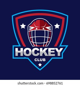 Ice Hockey badge, logo, emblem template
