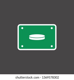 Ice Hockey ball icon