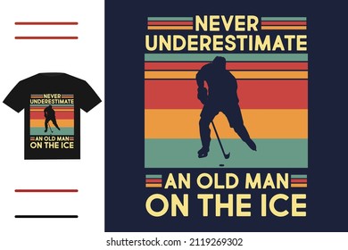 Ice Hockey Coach T Shirt Design