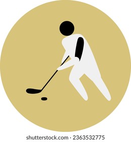 Ice hockey competition icon. Sport sign. 