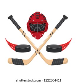 Ice Hockey Elements Cartoon Stock Vector (Royalty Free) 1222804411 ...