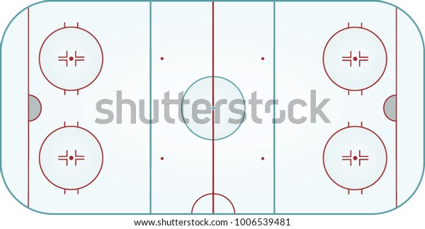 Ice Hockey Field Vector Illustration Stock Vector (Royalty Free ...