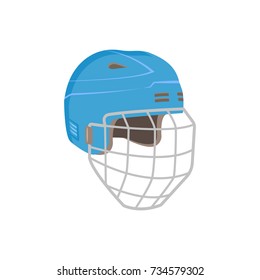 Ice Hockey Helmet  in colorful style,vector stock illustration