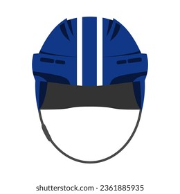Ice hockey helmet textured by Toronto Maple Leafs team uniform colors
