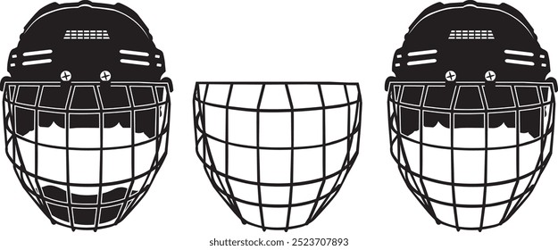 Ice Hockey Helmet, Winter Sports Cut Files