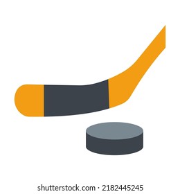 Ice hockey icon emoji isolated vector illustration on white background