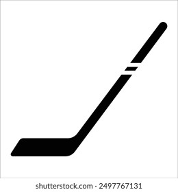 Icono de hockey sobre hielo, etiqueta, insignia, Plantilla de logotipo. Palos de hockey