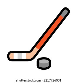 Ice hockey icon vector flat design isolated on white background