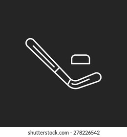 ice hockey line icon