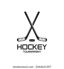 Ice Hockey logo, emblem, badges, labels and design elements