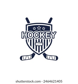 Logo, emblema, insignias, etiquetas y Elementos de diseño de Hockey sobre Hielo