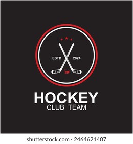 Ice Hockey logo, emblem, badges, labels and design elements