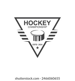 Logo, emblema, insignias, etiquetas y Elementos de diseño de Hockey sobre Hielo