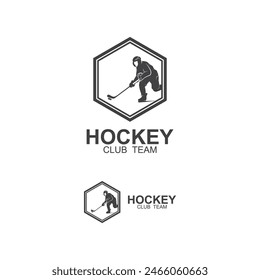 Ice Hockey logo, emblem, badges, labels and design elements