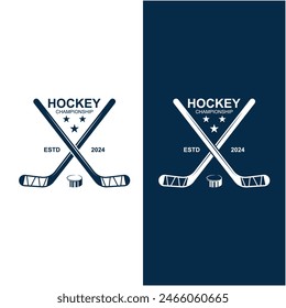 Logo, emblema, insignias, etiquetas y Elementos de diseño de Hockey sobre Hielo