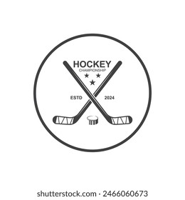 Logo, emblema, insignias, etiquetas y Elementos de diseño de Hockey sobre Hielo