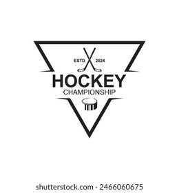 Ice Hockey logo, emblem, badges, labels and design elements