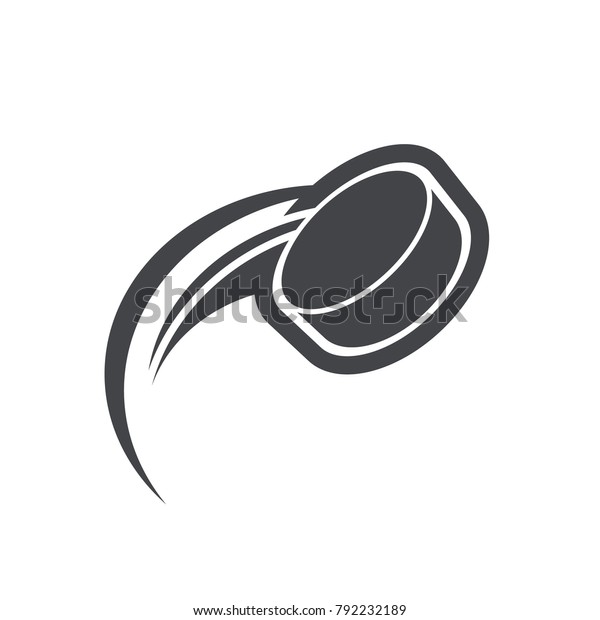Ice hockey logo icon\
with swoosh design