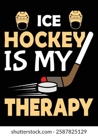 Ice Hockey is my Therapy cutting files