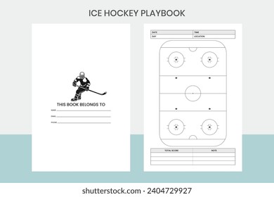 Ice Hockey Playbook Kdp Interior