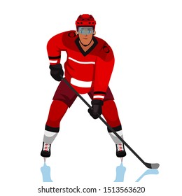 Cartoon Ice Character Hockey Player Images, Stock Photos & Vectors