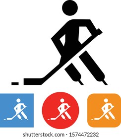 Ice Hockey Player Vector Icon