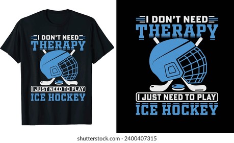 Ice hockey puck and broken stick t-shirt print vector template. Ice hockey t-shirt design Vector, Hockey, typography, vector, graphic, illustration, t-shirt design custom design mockup