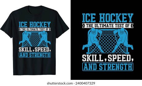 Ice hockey puck and broken stick t-shirt print vector template. Ice hockey t-shirt design Vector, Hockey, typography, vector, graphic, illustration, t-shirt design custom design mockup