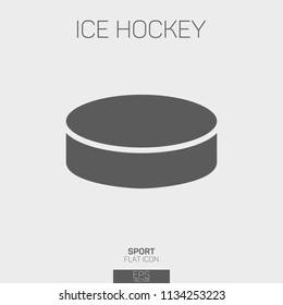 Ice Hockey Puck flat icon