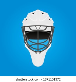 Ice hockey realistic vector goalie mask.