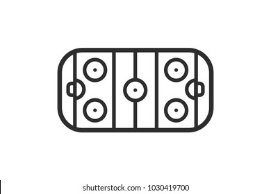 Ice hockey rink icon vector illustration