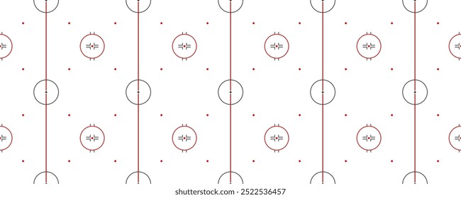 Ice hockey rink seamless pattern. Winter sports repeated background. Hockey playground top view vector illustration. Template skating arena with markup for sporting designs, gaming wallpapers