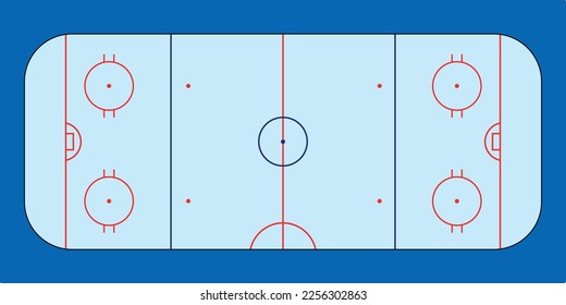 Ice hockey rink, tactic board