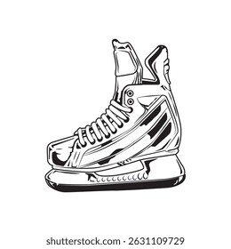 The Ice Hockey shoes vector illustration