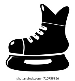 Icono de patinaje en hockey sobre hielo . Simple ilustración del icono del vector del patinaje de hockey sobre hielo para el diseño web aislado en fondo blanco