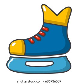 Ice hockey skates icon. Cartoon illustration of ice hockey skates vector icon for web design