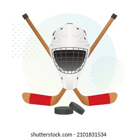 Ice Hockey - Sports Symbol - Stock Illustration as EPS 10 File