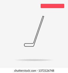 Ice hockey stick icon. Vector concept illustration for design.