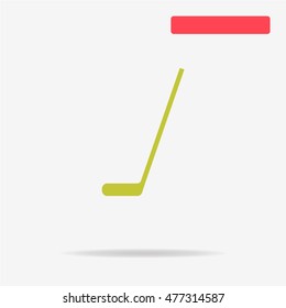 Ice hockey stick icon. Vector concept illustration for design.