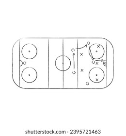 Eishockey-Strategiespiele, Zeichnen von Fußballspiel-Taktik